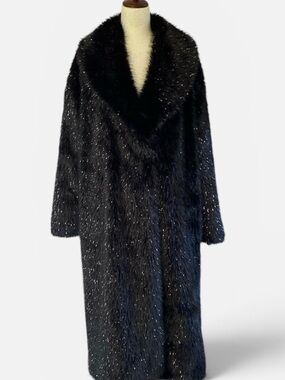 Pretty Little Thing Sparkly Faux Fur Coat